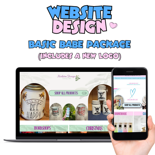 Logo & BASIC BABE Website Build Package