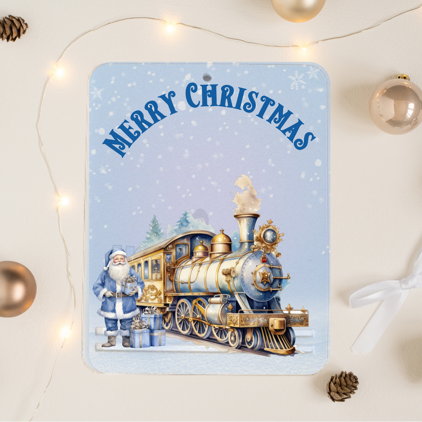 Christmas Money Holder Design - Blue Christmas